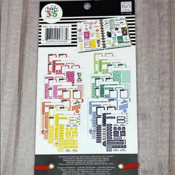 The Happy Planner Me & My Big Ideas Rainbow Get it Done Sticker Pack 720 Pieces - Picture 2 of 2